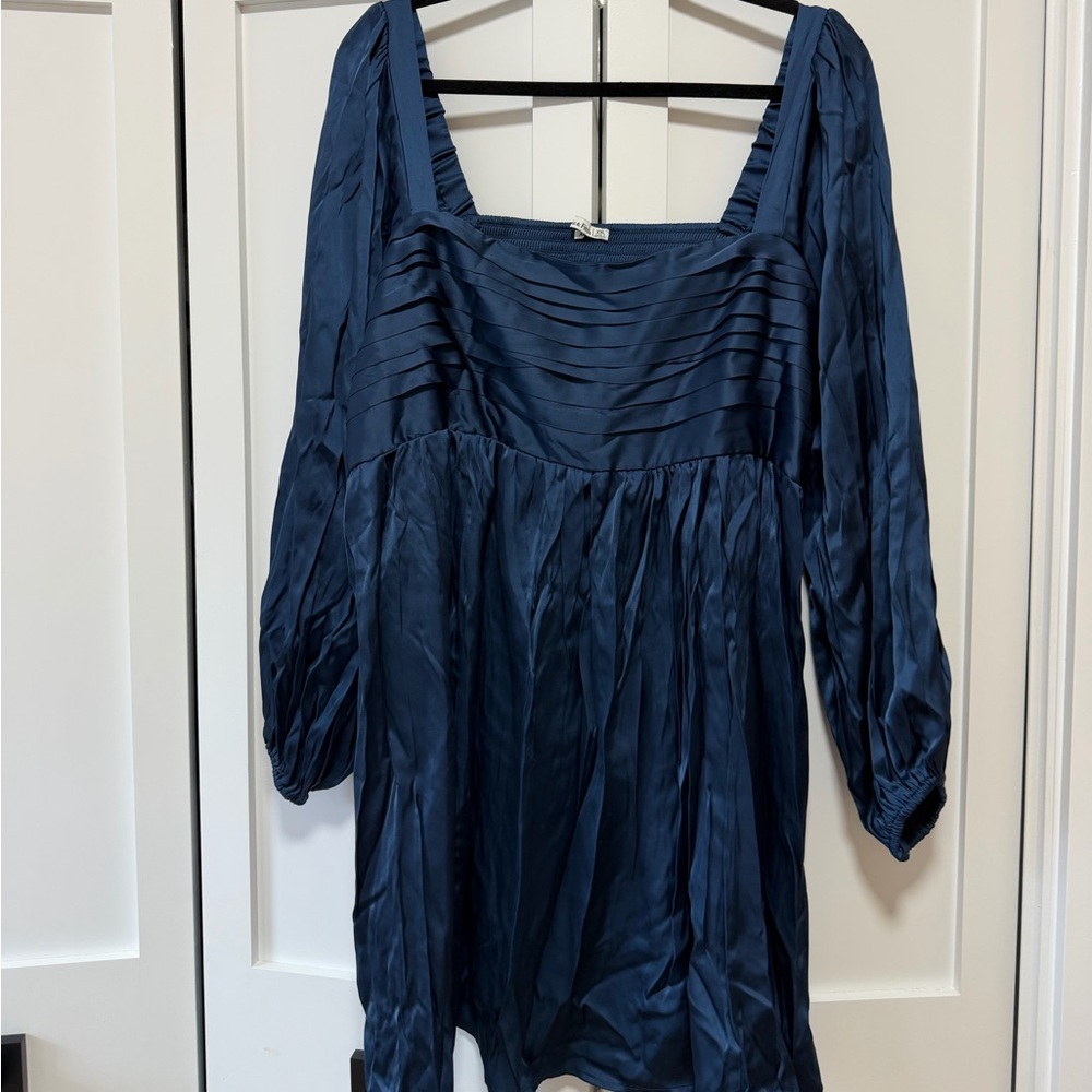 Square neck cocktail dress